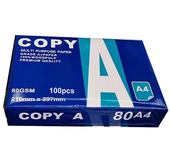 Factory Direct Sale A4 White Paper 100% Pulp 500PCS/Ream 80GSM Office Copy Paper