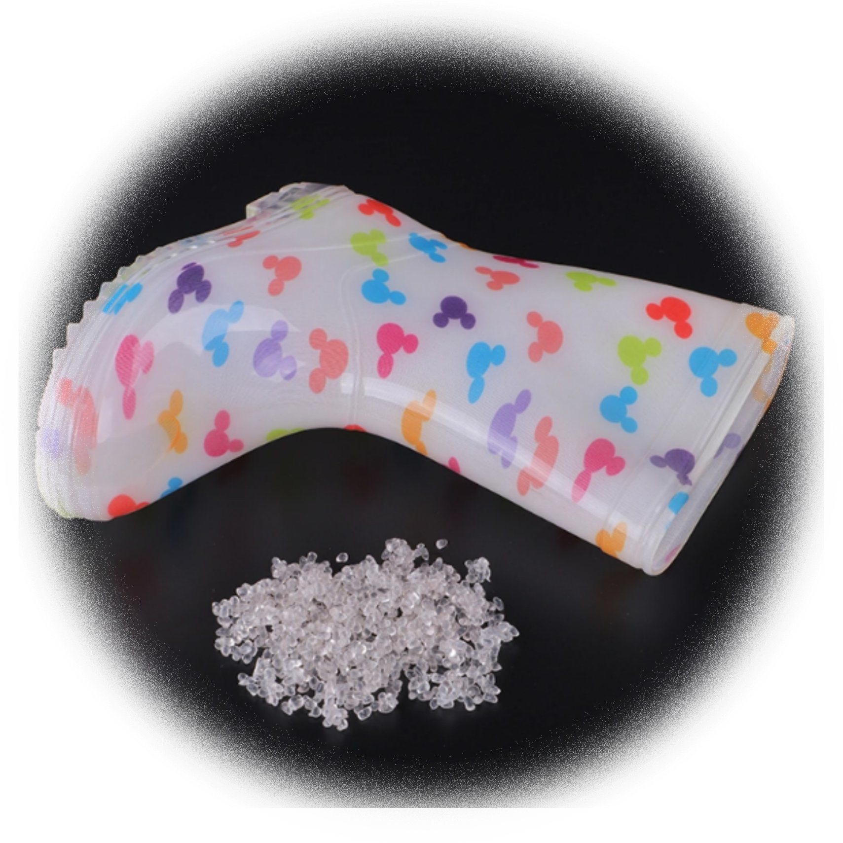 China 
Factory Price Natural Fiber Polymer Particles Plastic for Shoes PVC Particles PVC
manufacture and supplier