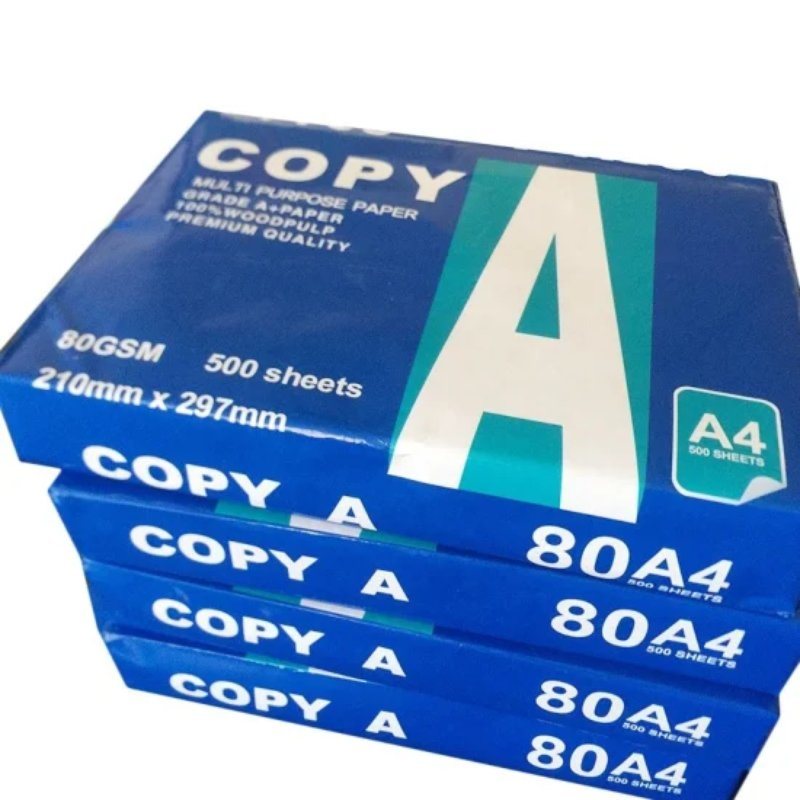 Purpose Copy Paper A4 80GSM Pulp Office Double a White A4 Copy Paper 80 GSM (210mm X 297mm)