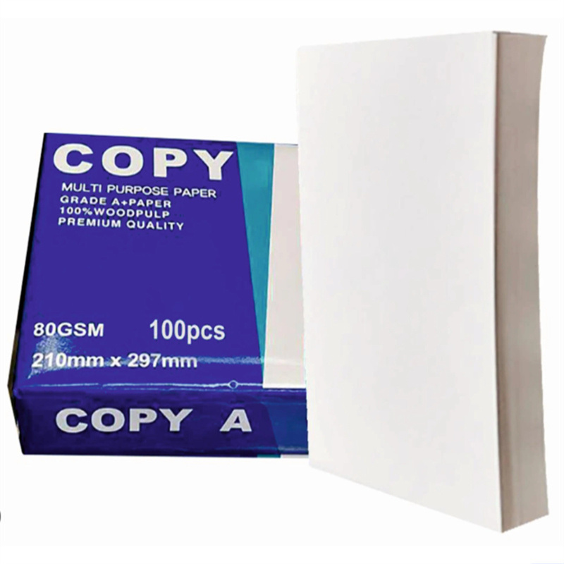 China 
White Printing Paper Adouble Copy Paper 70 80 GSM Carton Packing
manufacture and supplier