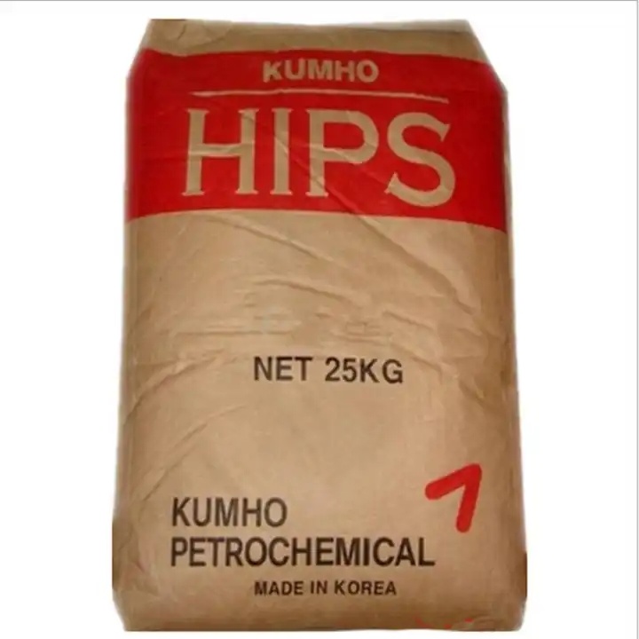 China 
Low Wholesale Stock Kumho HIPS Hi 425 Hihg Rigidity Strength Virgin HIPS Resin Granules for Household Appliance Parts
manufacture and supplier