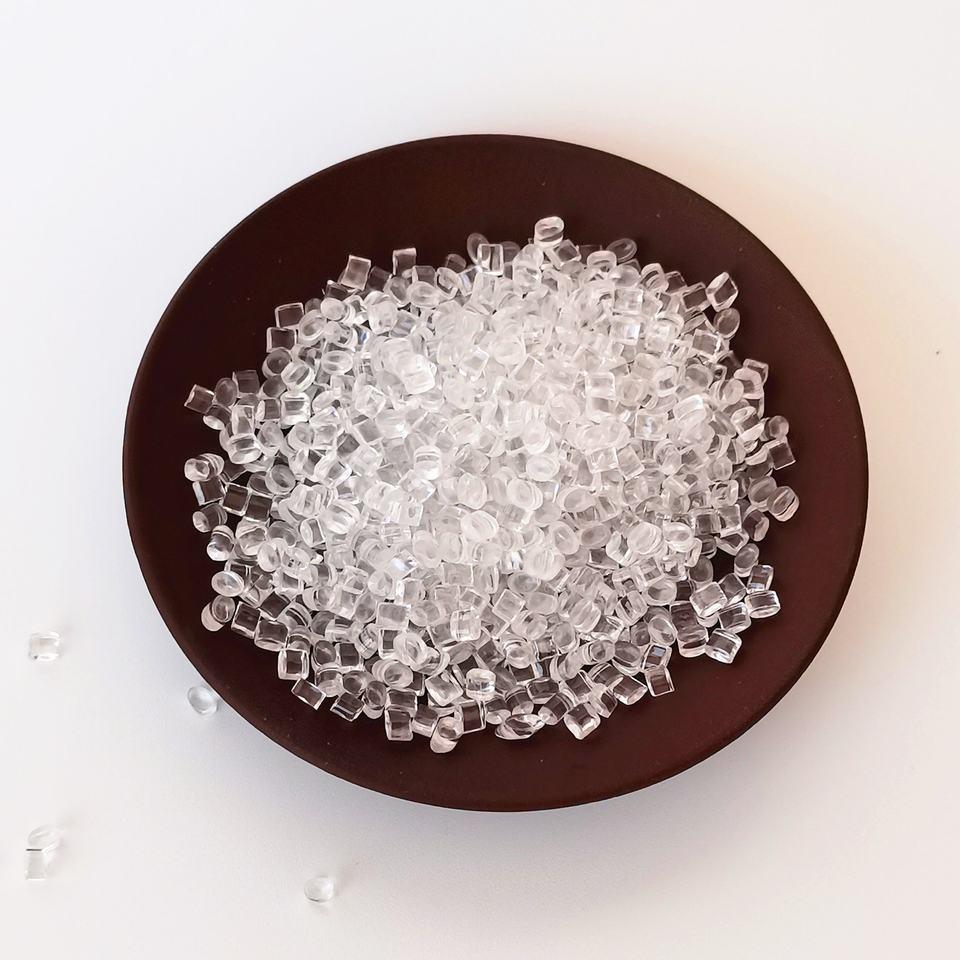 Transparent Grade Plastic Resin Granules 100% Virgin PETG Blow Molding Grade Raw Material Pellets Particle Sk T95 for Food Packing