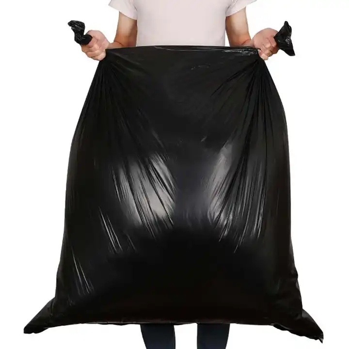 Disposable Black Garbage Plastic Bag for Industrial Household Medical Hospital