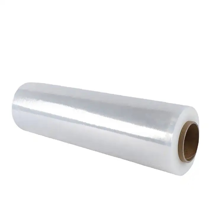 
Uso a mano 100% LLDPE Film Roll PVC Shrink Film for Mango de madera para baraja de plástico de Ildpe Mini mano de envoltura de palets Stretch Película
