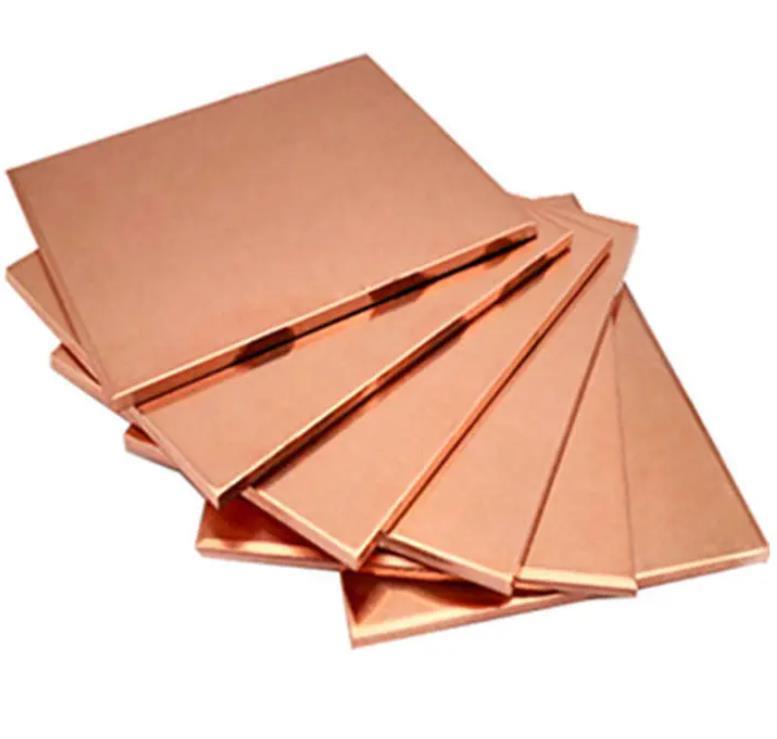 High Quality Copper Sheet Brass High Purity 99.99% C10100 C10200 Cathode Copper Sheet