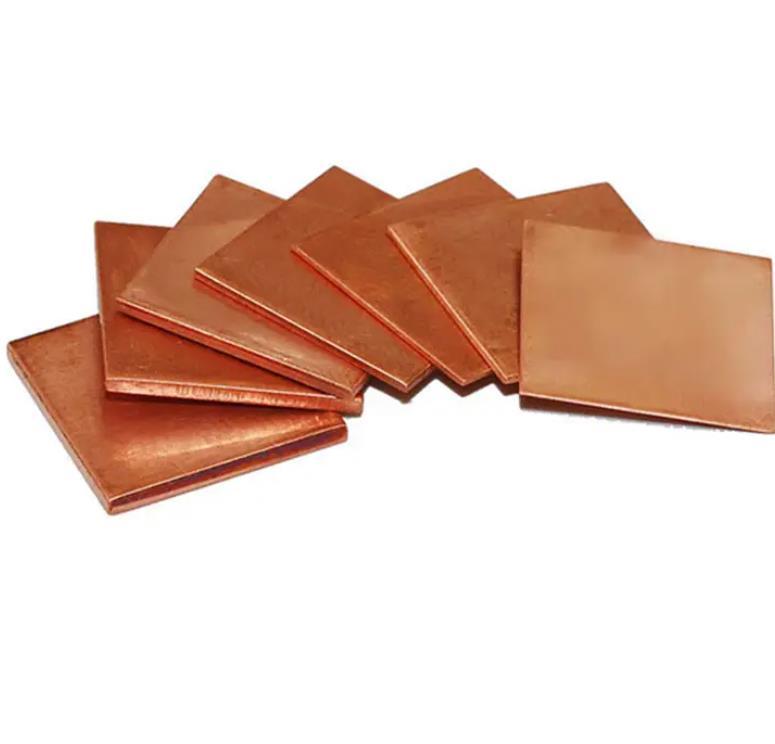 Wholesale 99.99% Copper Cathodes Plates 3mm 5mm 20mm Thickness Copper Plate Sheets